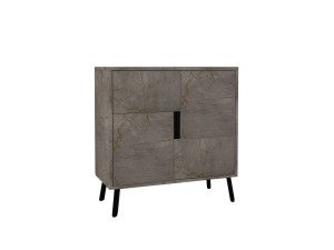 Darien" wooden multipurpose cabinet - 76.5 x 35 x 79.5 cm - Marble