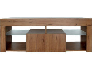 Hugo wooden designer TV cabinet - 140 x 40 x 50 cm - Brown