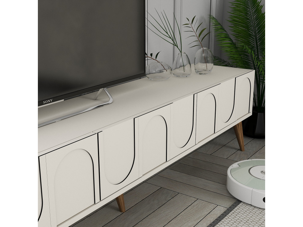 Meuble TV en bois "Lyon" - 180 x 35 x...