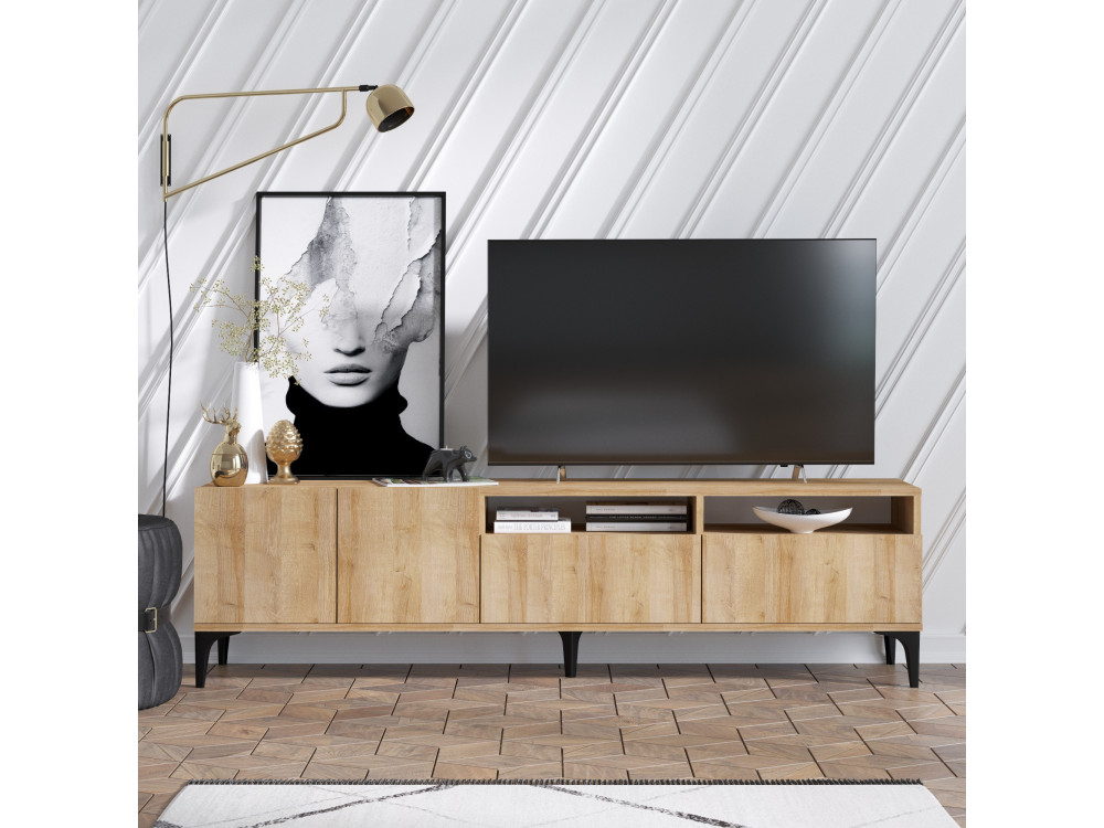 Ross" wooden TV stand - 180 x 35 x 52...