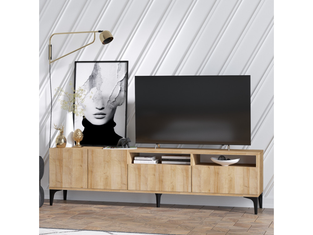Ross" wooden TV stand - 180 x 35 x 52...