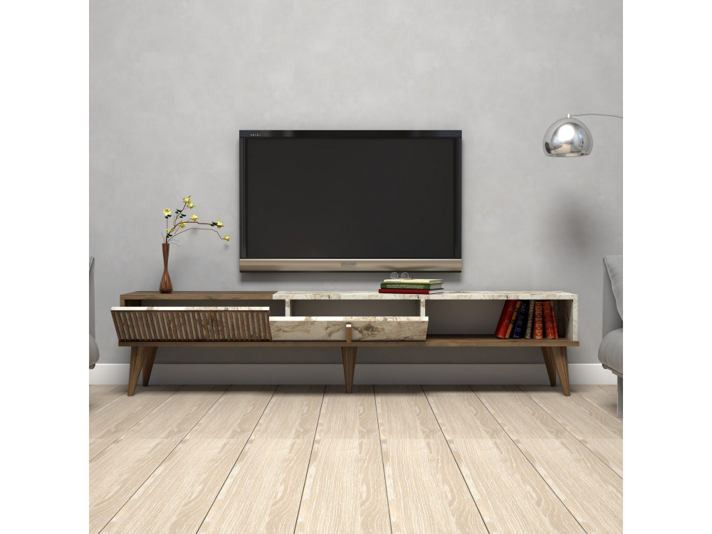 Parametre 1 Noyer, Marbre, Blanc
