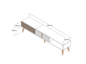 Parametre 1 Noyer, Blanc