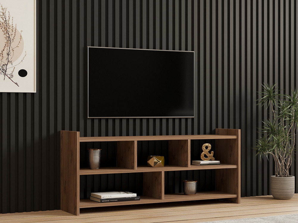 Pera" wooden TV stand - 117 x 28 x 55...