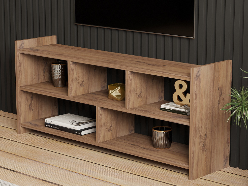 Pera" wooden TV stand - 117 x 28 x 55...