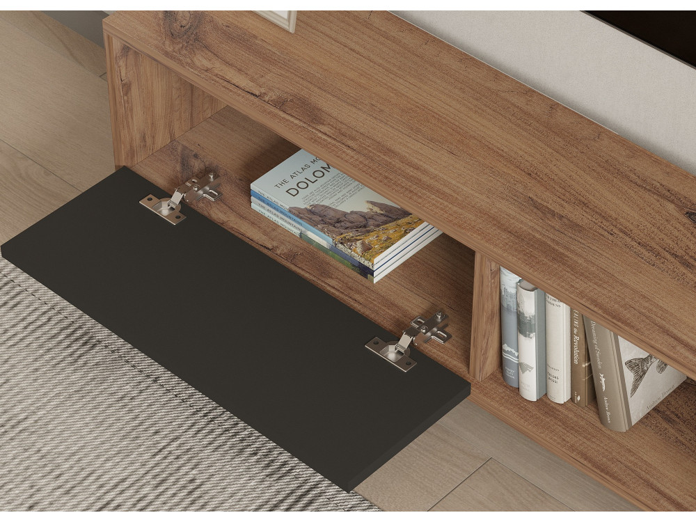 Ova" wooden TV stand - 120 x 25 x 36...
