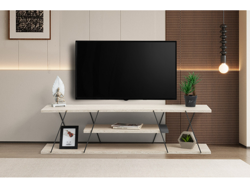 Canaz" wooden TV stand - 120 x 30 x...