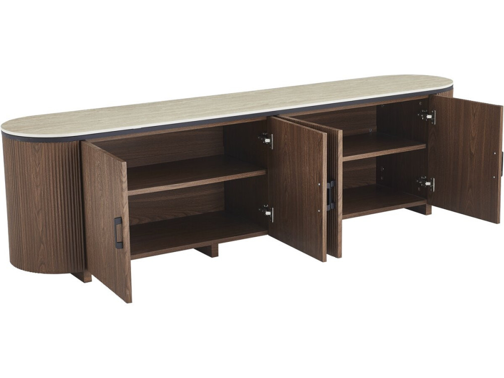 Portofino" oval wooden sideboard -...