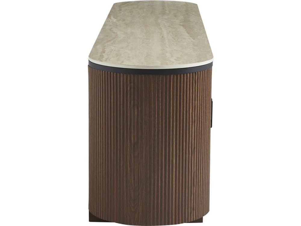 Portofino" oval wooden sideboard -...