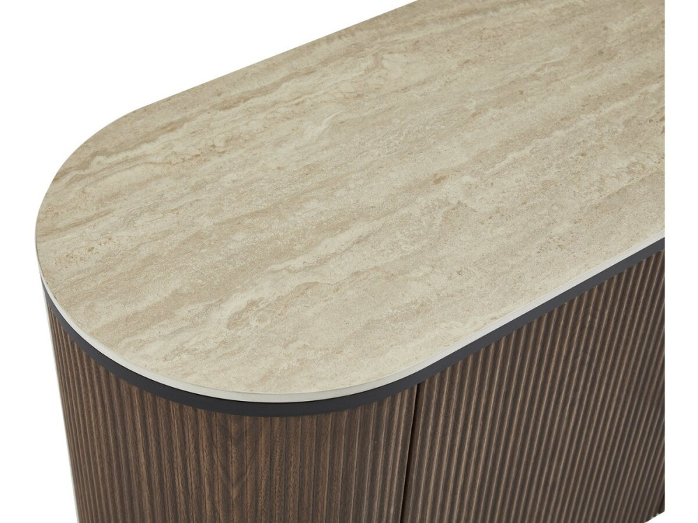 Portofino" oval wooden sideboard -...