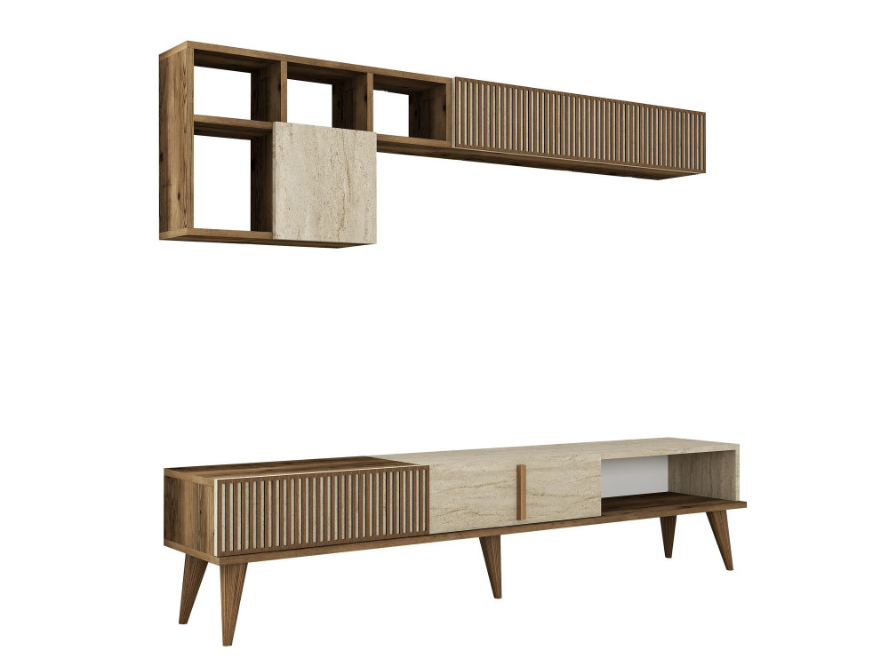 Milan" wooden TV stand - 180 x 35 x...