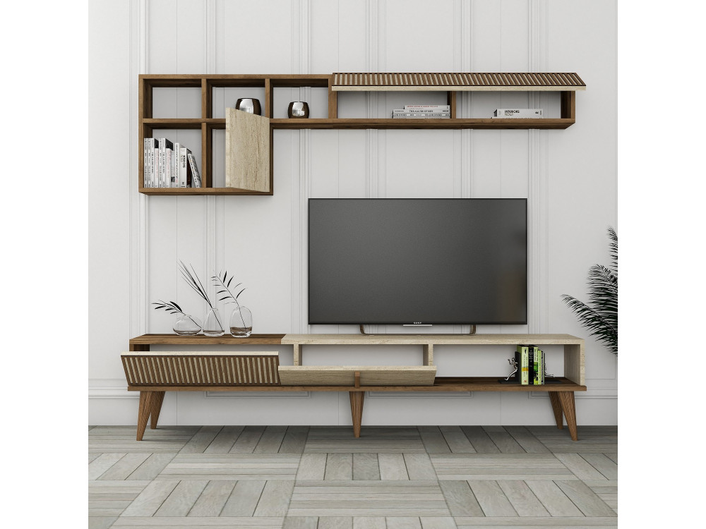 Milan" wooden TV stand - 180 x 35 x...