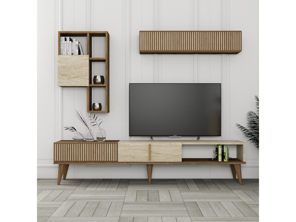 Milan" wooden TV stand - 180 x 35 x...