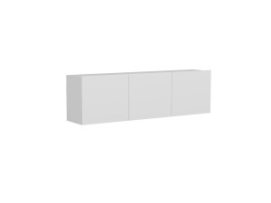 White" wooden TV stand - 150 x 31 x 44 cm - White