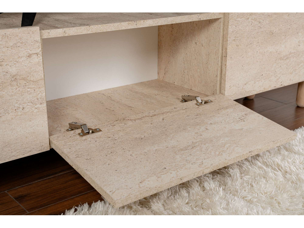 Alvin" wooden TV stand - 180 x 31 x...