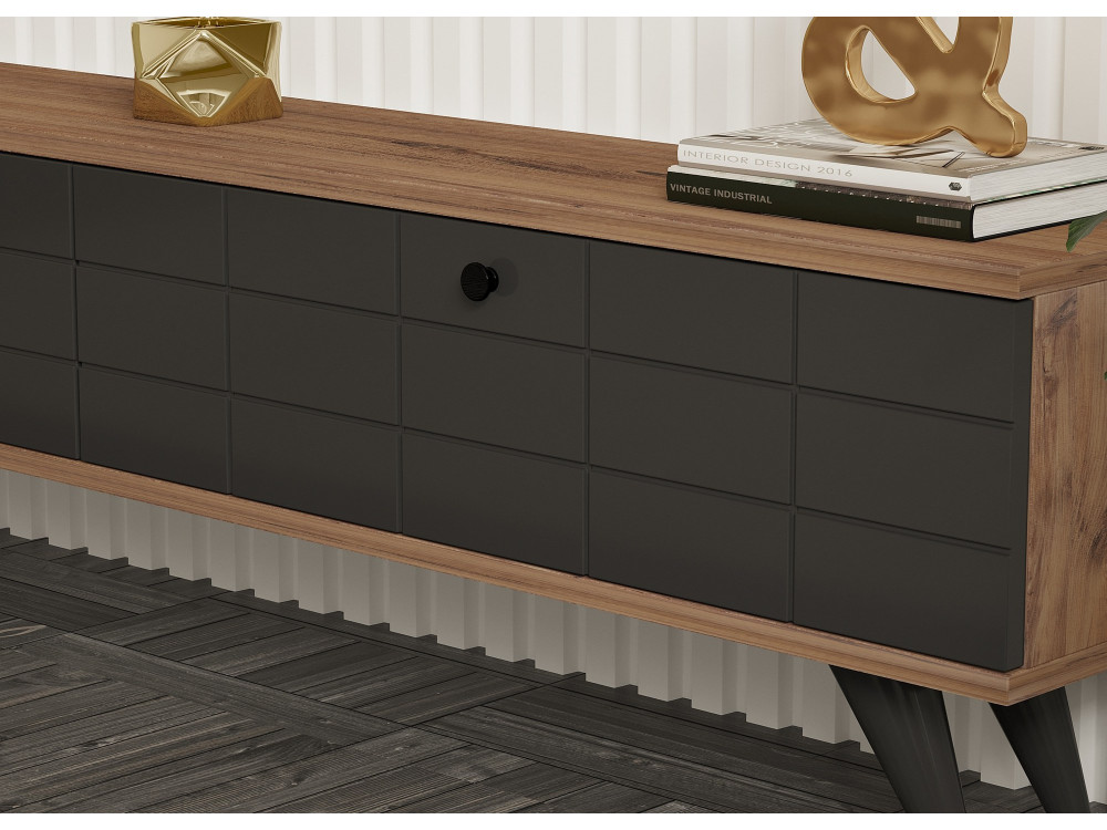 Alberi" wooden TV stand - 160 x 25 x...