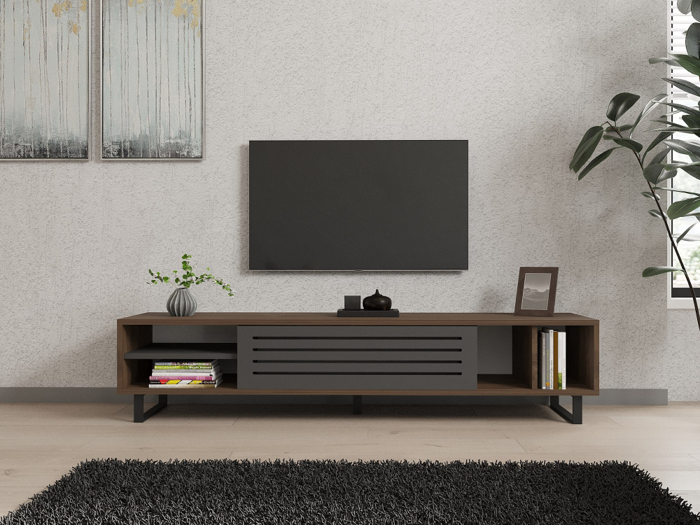 Eray" wooden TV stand - 160 x 40 x 35...