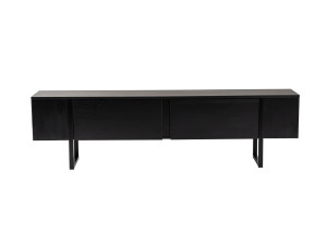 Serenity" wooden TV stand - 180 x 29 x 50 cm - Black
