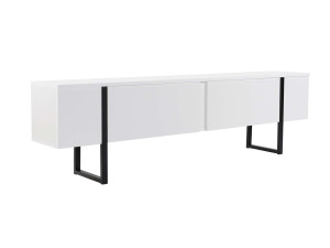 Serenity" wooden TV stand 180 x 30 x 45 cm - White