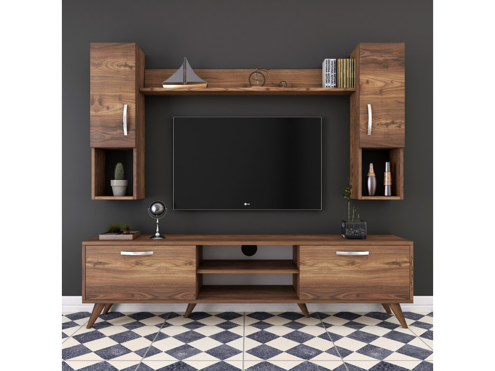 Mezalun" wooden TV stand - 180 x 35 x...