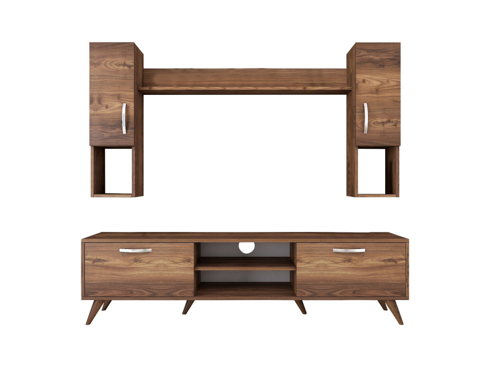 Mezalun" wooden TV stand - 180 x 35 x...
