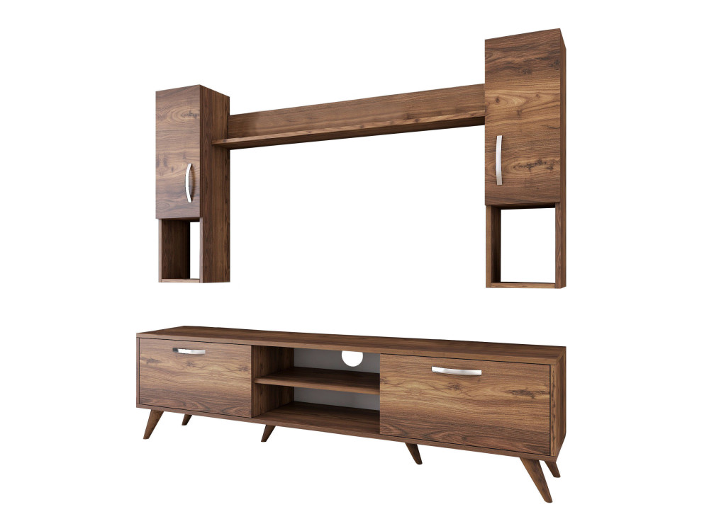 Mezalun" wooden TV stand - 180 x 35 x...