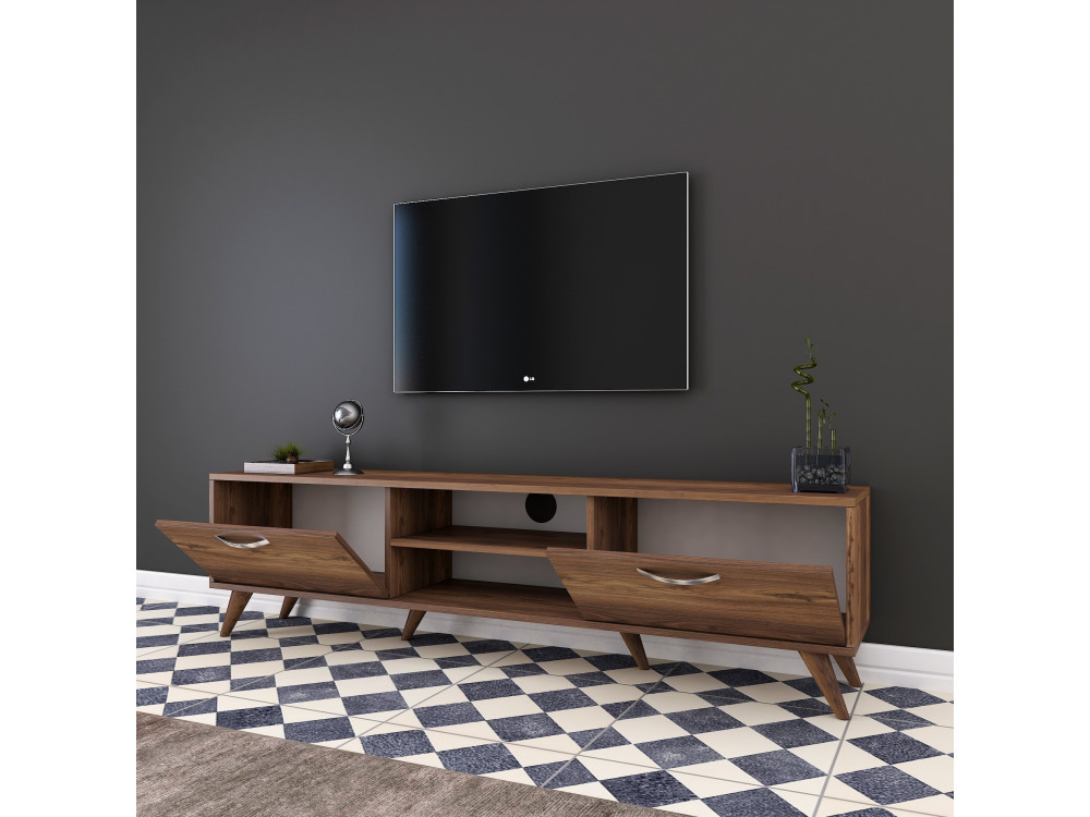 Atik" wooden TV stand - 180 x 35 x 48...