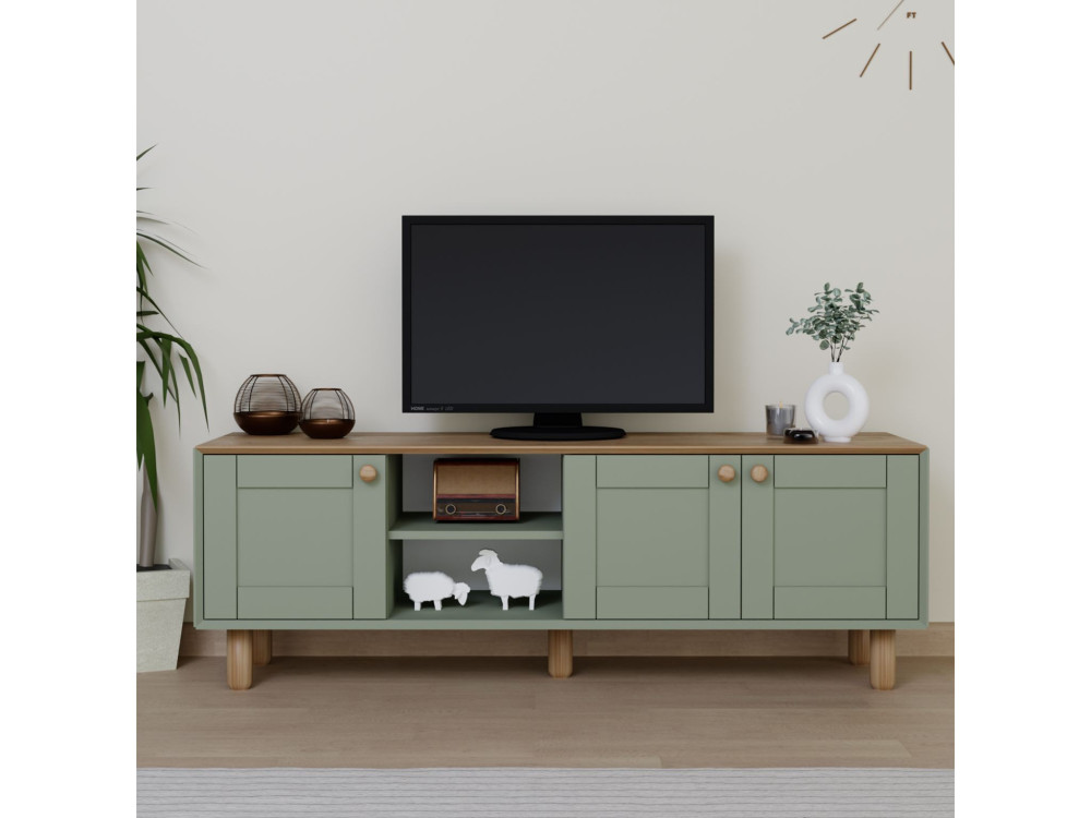 Mia" wooden TV stand - 160 x 40 x 56...