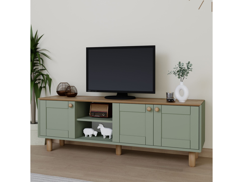 Mia" wooden TV stand - 160 x 40 x 56...