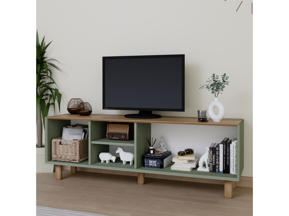 Mia" wooden TV stand - 160 x 40 x 56...