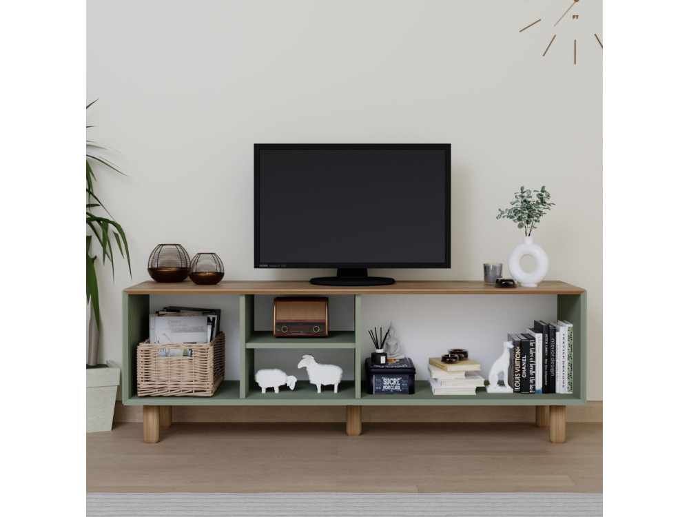 Mia" wooden TV stand - 160 x 40 x 56...