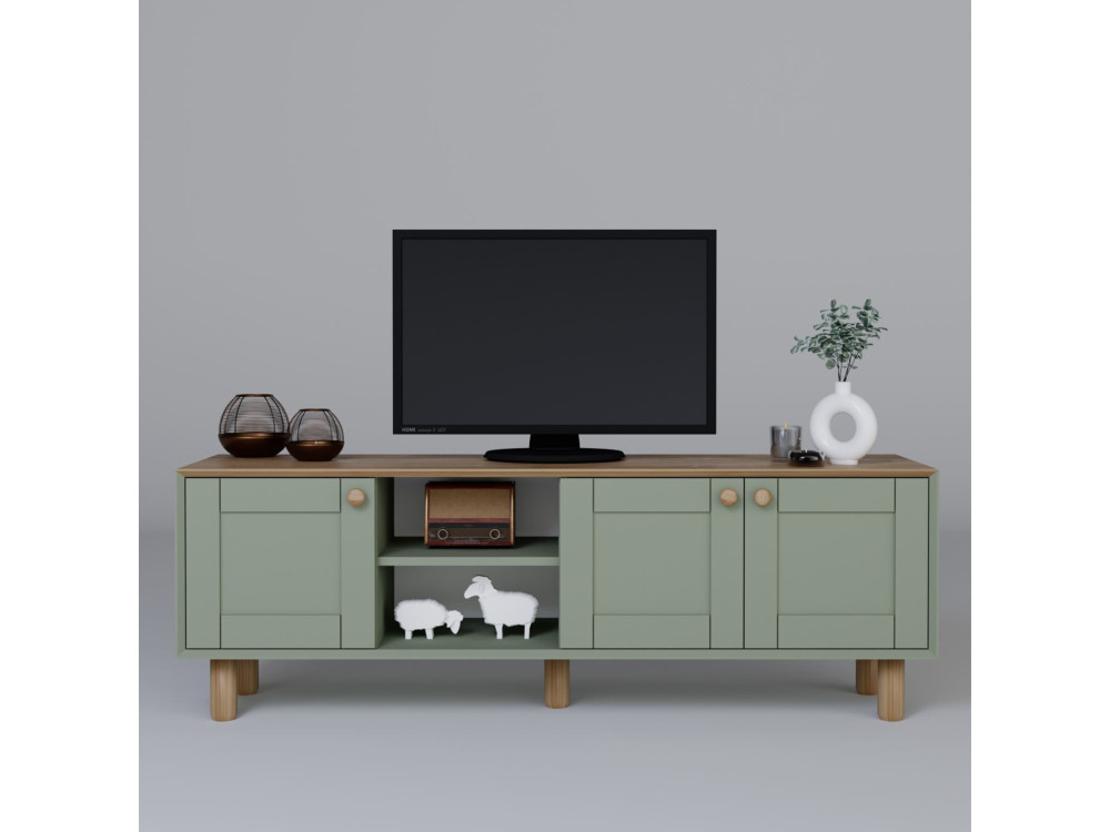 Mia" wooden TV stand - 160 x 40 x 56...