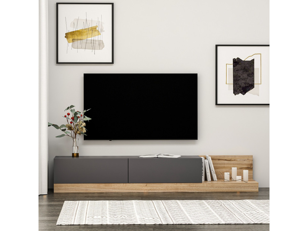 Majör" wooden TV stand - 180 x 37 x...