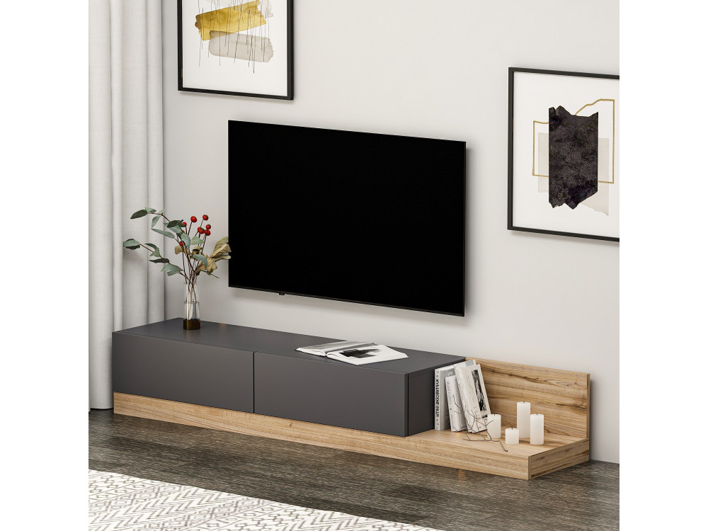 Majör" wooden TV stand - 180 x 37 x...