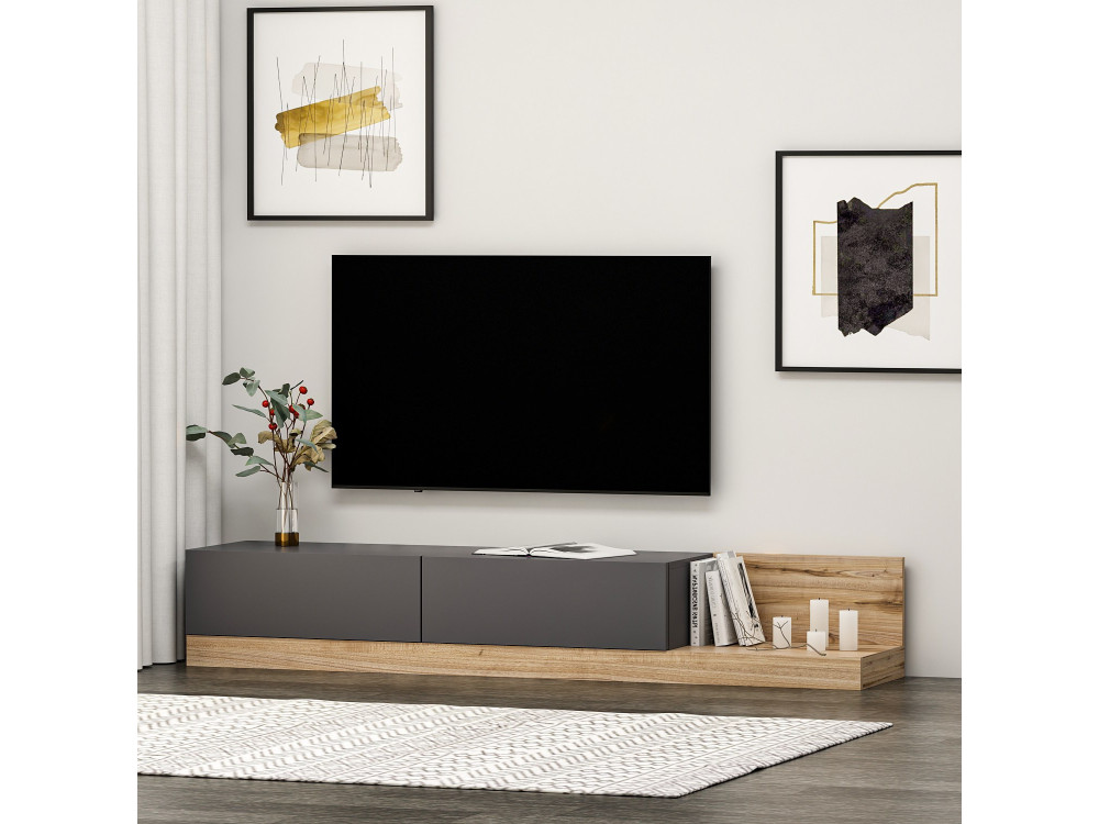 Majör" wooden TV stand - 180 x 37 x...