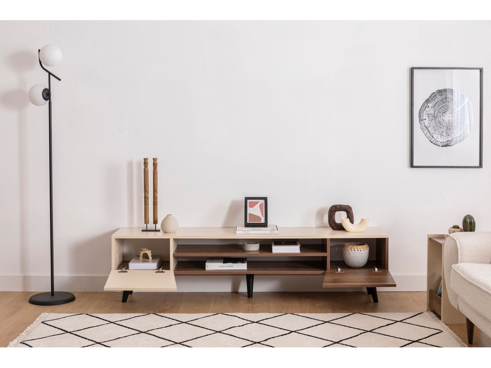 Clark" wooden TV stand - 180 x 37 x...