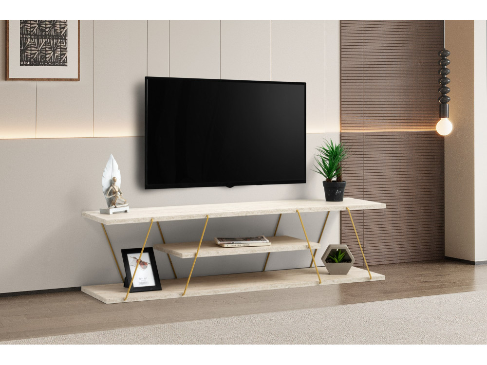 Canaz" wooden TV stand - 120 x 30 x...