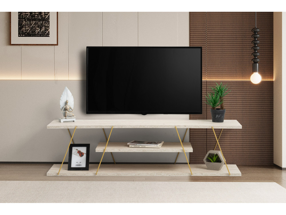Canaz" wooden TV stand - 120 x 30 x...