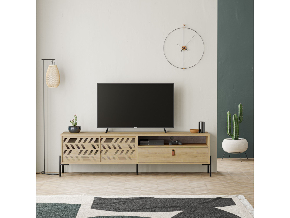 Dionysos" wooden TV stand - 170 x 45...