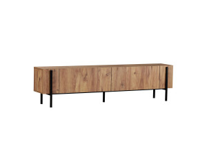 Nexus" wooden TV stand - 180 x 30 x 45 cm - Atlantic Pine / Black