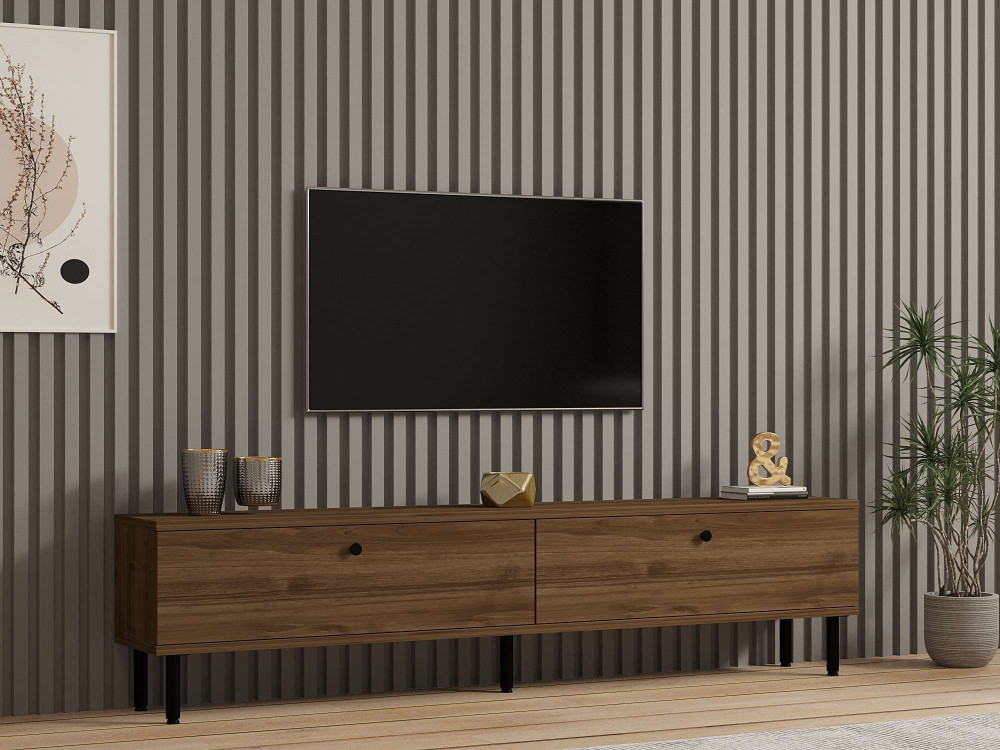 Nantes" wooden TV stand - 160 x 25 x...