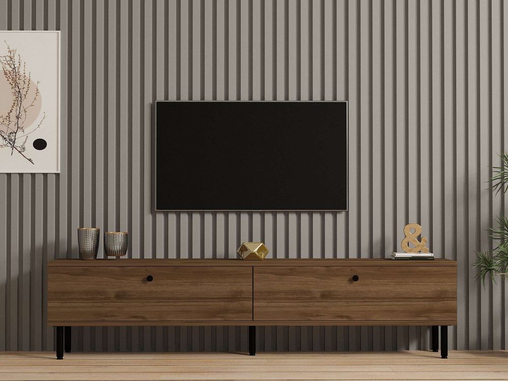 Nantes" wooden TV stand - 160 x 25 x...