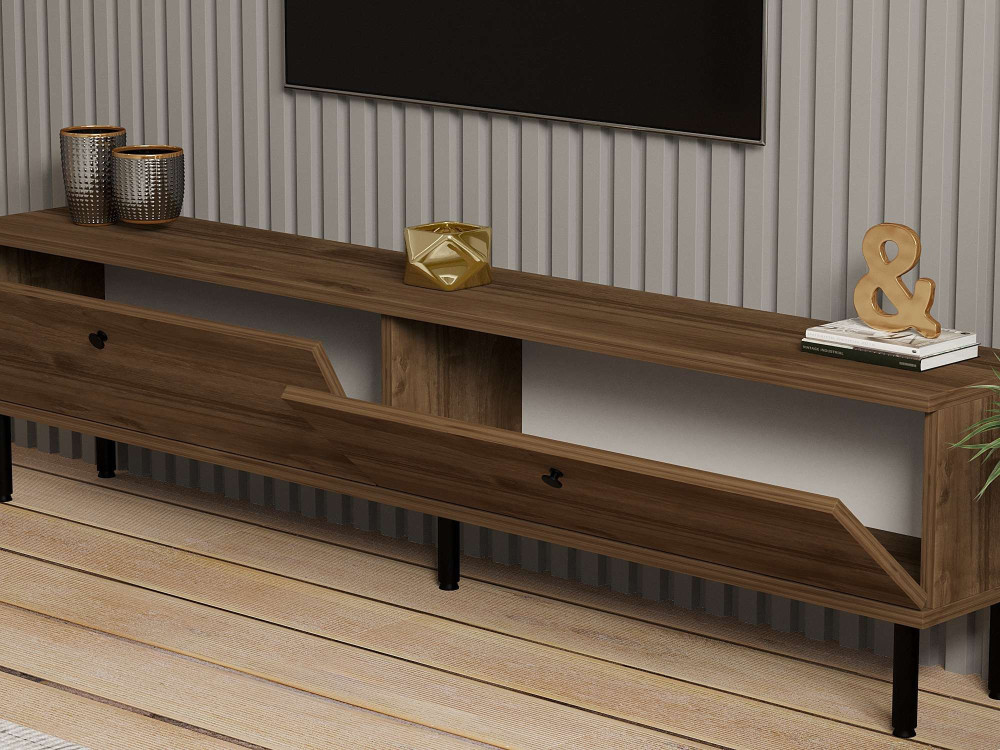 Nantes" wooden TV stand - 160 x 25 x...