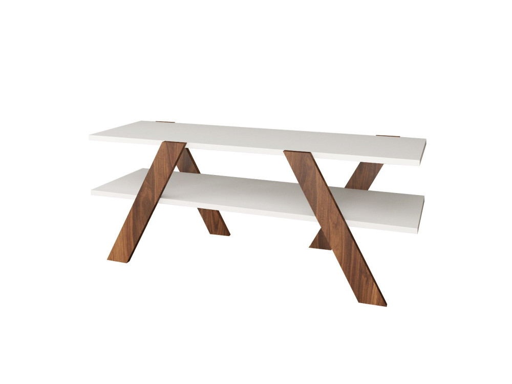 Basic" wooden TV stand - 120 x 33 x...