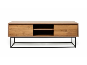 Laxus" wooden TV stand - 140 x 40 x 50 cm - Brown