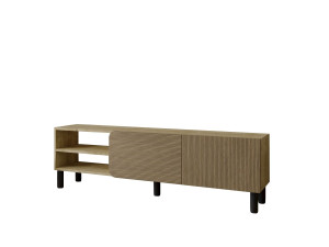 River" wooden TV stand - 150 x 31 x 48 cm - Beige