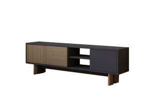 Ravello" wooden TV stand - 150 x 30 x 45 cm - Brown