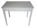 Console - Pedestal table - White color - 1 drawer - White