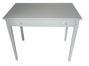 Console - Pedestal table - White color - 1 drawer