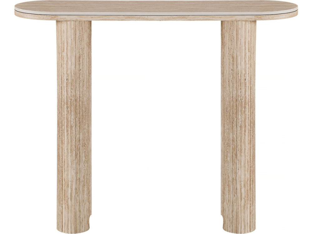Travertine console table in ceramic...